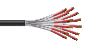 12 Triad 1.5mm2 Cu/PVC/ISOS/PVC Maser Instrumentation Cable - Black Sheath