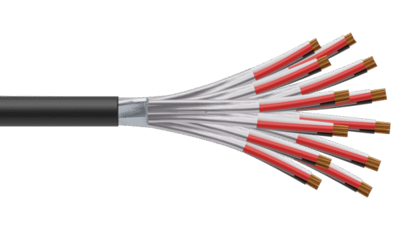 12 Triad 1.5mm2 Cu/PVC/ISOS/PVC Maser Instrumentation Cable - Black Sheath