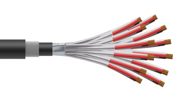 12 Triad 1.5mm2 Cu/PVC/ISOS/PVC/SWA/PVC Maser Instrumentation Cable - Black Sheath