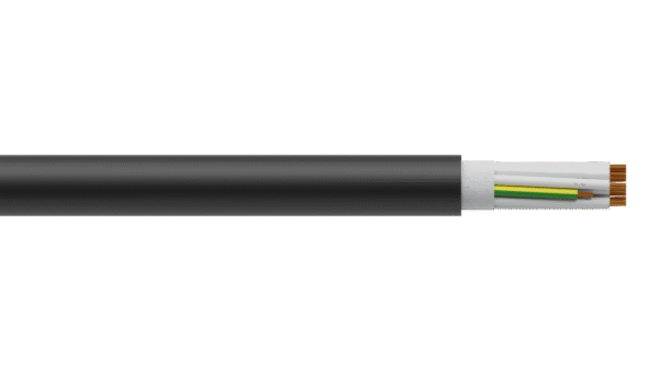 15C+E 2.5mm2 Cu/PVC/PVC 0.6/1kV Control Cable - Black Sheath
