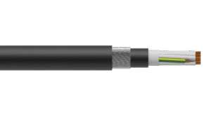 15C+E 2.5mm2 Cu/PVC/PVC/SWA/PVC 0.6/1kV Control Cable - Black Sheath