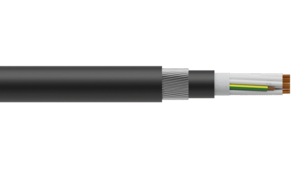 15C+E 1.5mm2 Cu/PVC/PVC/SWA/PVC 0.6/1kV Control Cable - Black Sheath