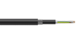 2C+E 1.5mm2 Cu/PVC/PVC/SWA/PVC 0.6/1kV Control Cable - Black Sheath