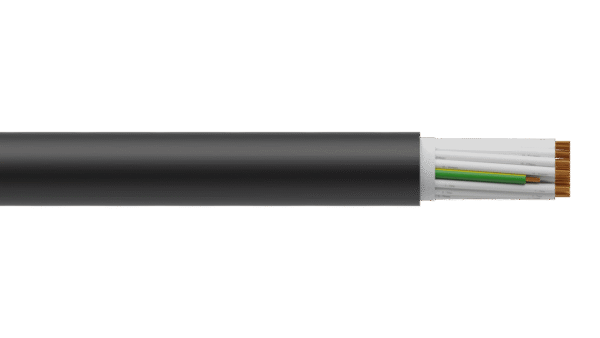 30C+E 2.5mm2 Cu/PVC/PVC 0.6/1kV Control Cable - Black Sheath