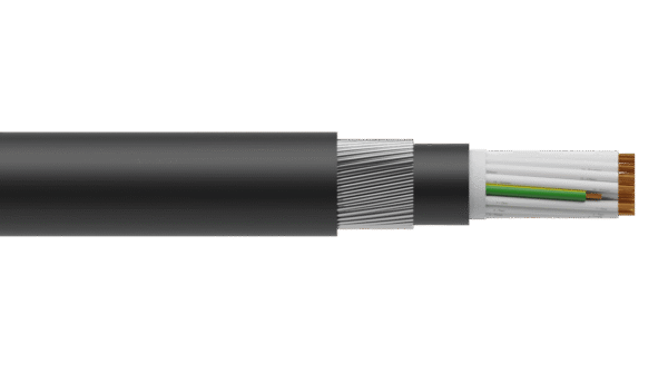 30C+E 1.5mm2 Cu/PVC/PVC/SWA/PVC 0.6/1kV Control Cable - Black Sheath