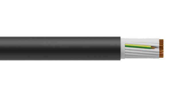 40C+E 2.5mm2 Cu/PVC/PVC 0.6/1kV Control Cable - Black Sheath