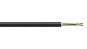 4C+E 1.5mm2 Cu/PVC/PVC 0.6/1kV Control Cable - Black Sheath