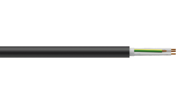 4C+E 2.5mm2 Cu/PVC/PVC 0.6/1kV Control Cable - Black Sheath