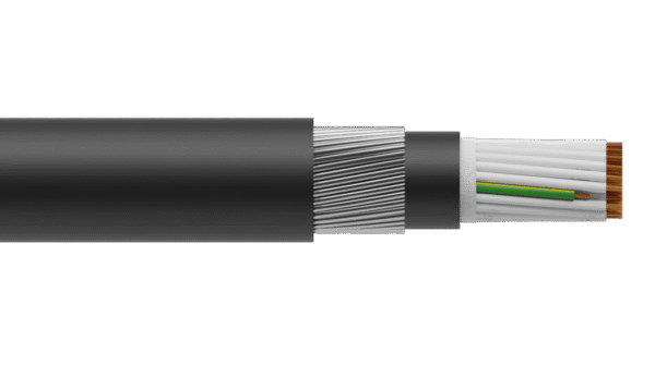 50C+E 2.5mm2 Cu/PVC/PVC/SWA/PVC 0.6/1kV Control Cable - Black Sheath