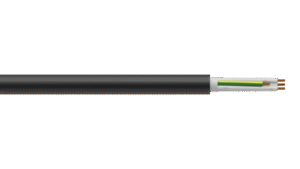6C+E 2.5mm2 Cu/PVC/PVC 0.6/1kV Control Cable - Black Sheath