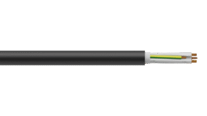 8C+E 2.5mm2 Cu/PVC/PVC 0.6/1kV Control Cable - Black Sheath