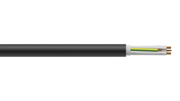 8C+E 2.5mm2 Cu/PVC/PVC 0.6/1kV Control Cable - Black Sheath