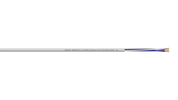 4C 0.22mm2 7/0.20 Unscreened PVC/PVC Security Cable