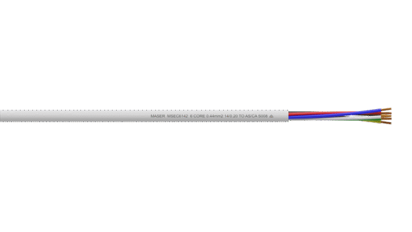 6C 0.44mm2 14/0.20 Unscreened PVC/PVC Security Cable