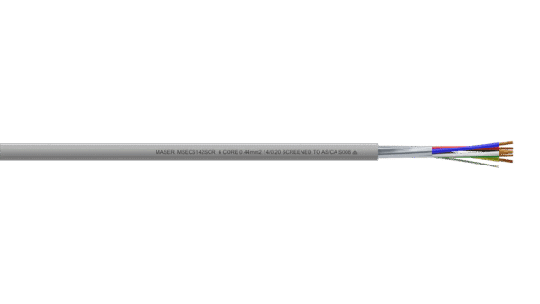 6C 0.44mm2 14/0.20 Overall Screen PVC/PVC Security Cable