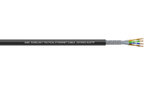 4PR 23AWG Ind Foil + Braid (SU/FTP) PE/PUR Tactical Cat 7