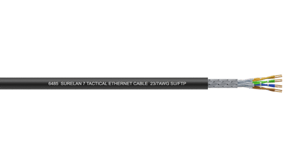 4PR 23AWG Ind Foil + Braid (SU/FTP) PE/PUR Tactical Cat 7