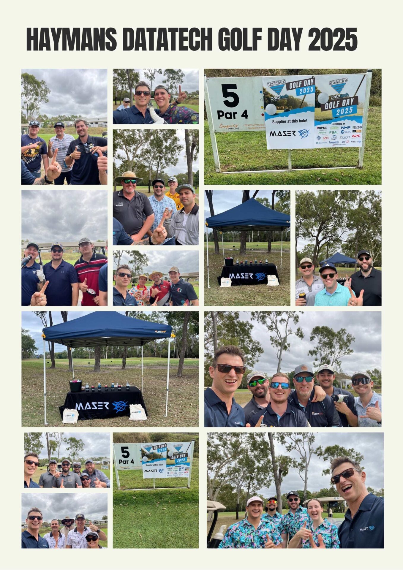Maser sponsor Haymans Datatech Golf Day in Townsville