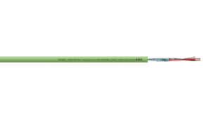 1PR 0.8mm Overall Foil Shield KNX Cable - Green LSZH