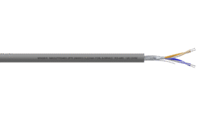 2PR 24AWG Overall Foil + Braid RS-485 Cable - Grey PVC