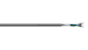4PR 24AWG Overall Foil RS-232 Cable - Grey Sheath