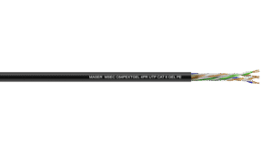 4PR 23AWG Unshielded (U/UTP) Gel Filled HDPE/PE Underground Cat 6 