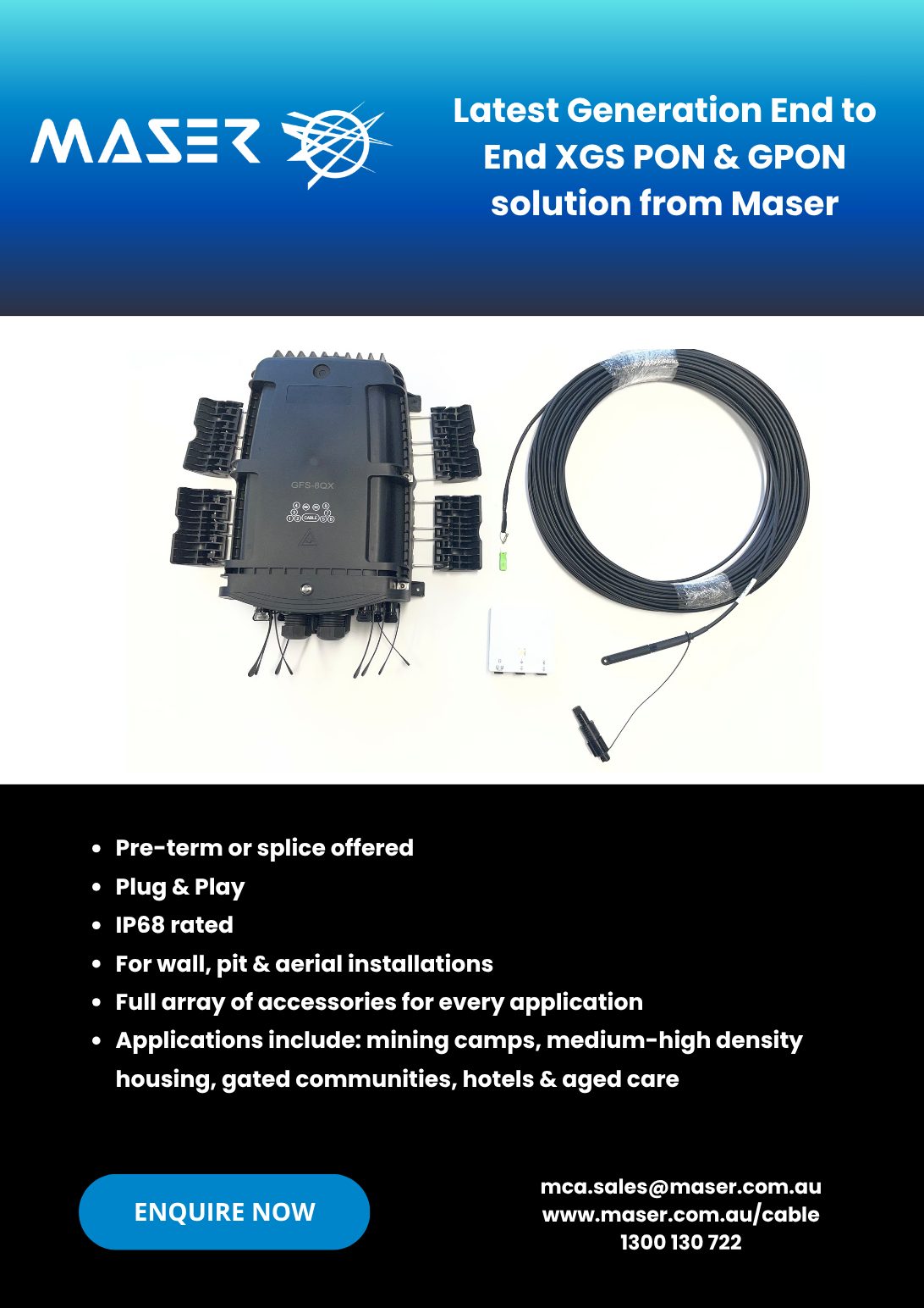 XGS PON and GPON End to End Solutions
