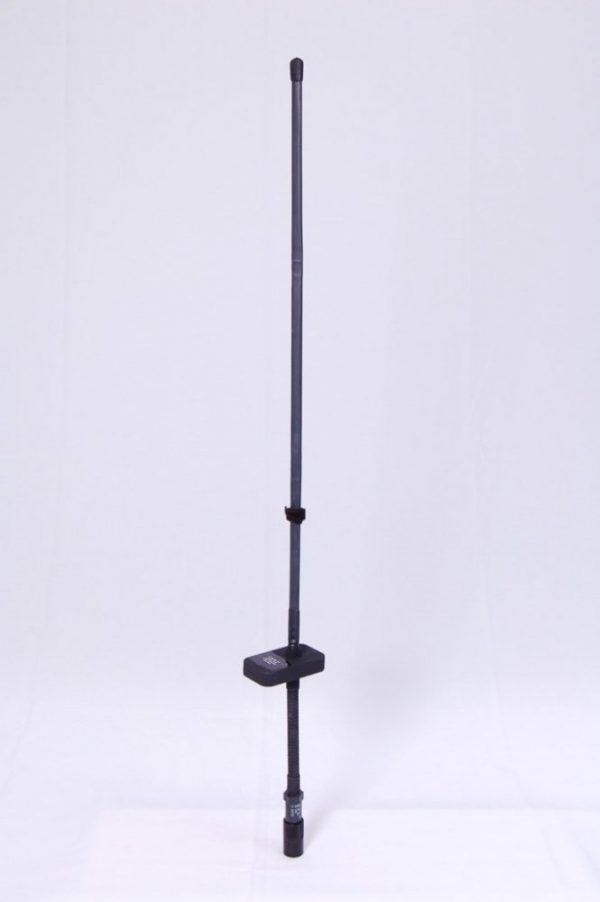 Blade style antenna with gooseneck operating from 30 - 88 MHz with GPS