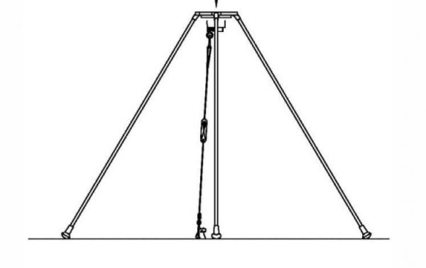 Tripod used to mount any antenna with a standard NATO mount